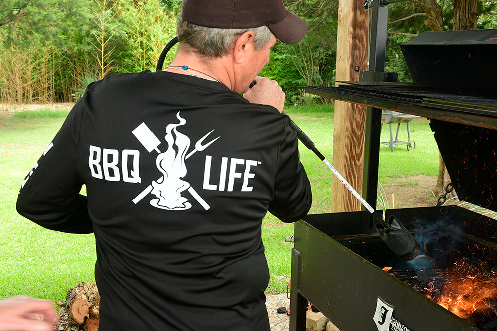 BBQ Life Long Sleeve Shirt - Black