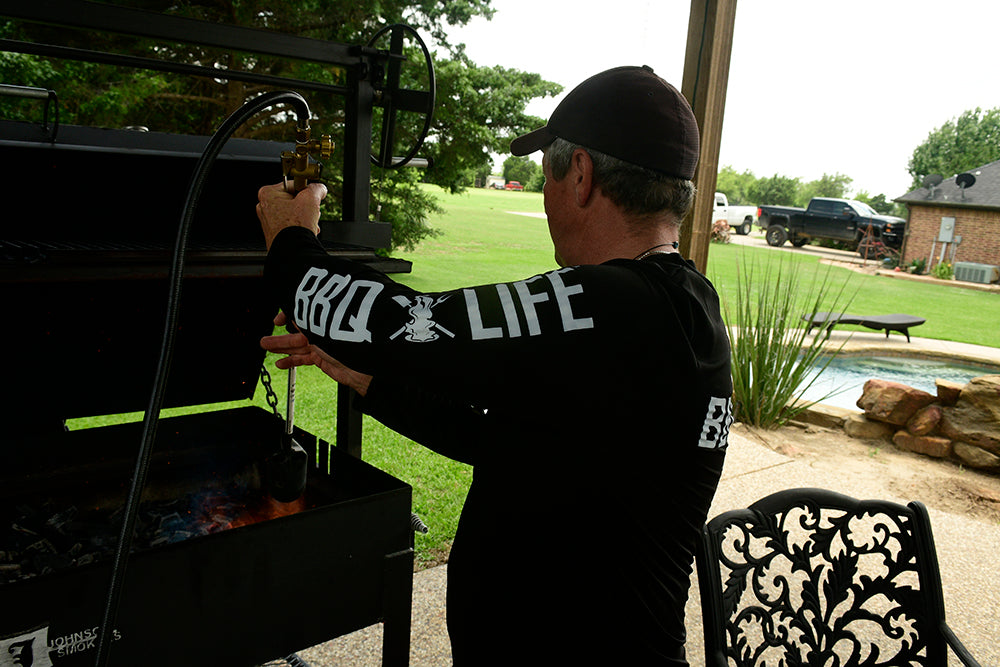 BBQ Life Long Sleeve Shirt - Black