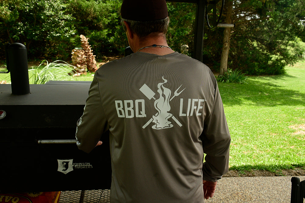 BBQ Life Long Sleeve Shirt - Charcoal